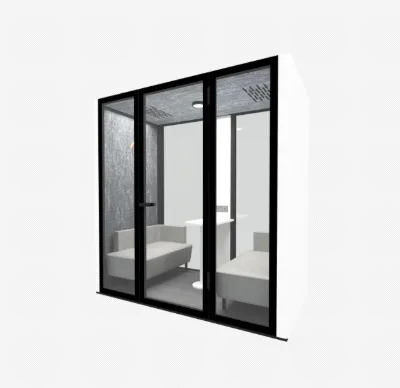 Hot Sale Office Furniture Meeting Acoustic Soundproof Phone Booth Privacy Pod Transparent Home Office Pod