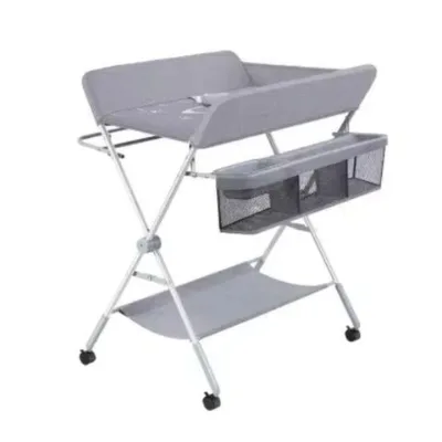 Baby Crib Changing Mat Bathtub Table Bag Folding Baby diaper Change Table with Storage basket baby change table