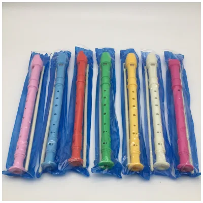 Wholesale Factory High Quality Multi Color 8 Hole Plastic Flute, Colored Children Beginner Practice Wind Instrument