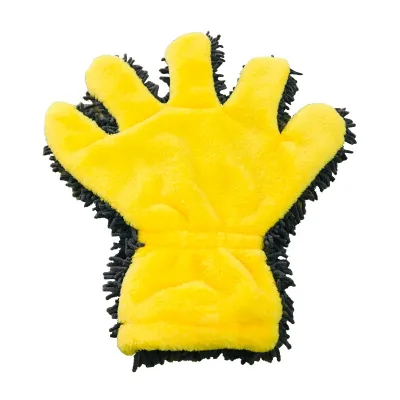 Plus Size Five-finger Car Wash Gloves Coral Velvet Chenille Multi-purpose Car Cleaning Gloves