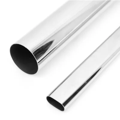 Furniture Closet Oval Rod Round Tube Chrome Plated Wardrobe Hanging Tube