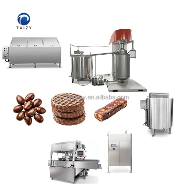 Hot Sale Chocolate Enrober Production Line Chocolate Coating Machine for Sale Chocolate Cake Enrobing Machine