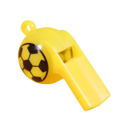Cheap Wholesale Plastic Football Whistle Outdoor Whistle With Lanyard Referee Whistle