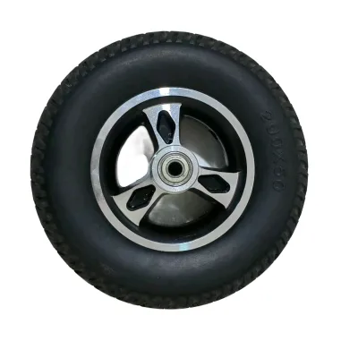 6/ 7/ 8 Inch Electric Wheelchair Front Wheel PU Aluminum Alloy Hub Solid 608 Bearing 8 mm Casters