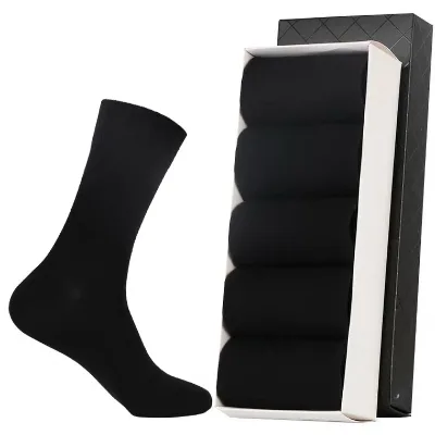 Wholesale Pure Black White Cotton Unisex for Summer Knitted Compression Sports Business Crew Socks