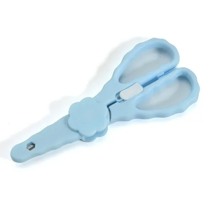 Wholesale Sharp and Simple Stainless Steel +PP Material Baby Food Scissors for Cutting Noodles