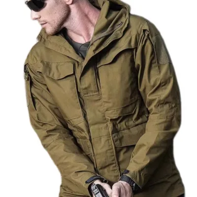 Men's Tactical Windbreaker Camouflage Waterproof Outdoor Jacket Durable Breathable