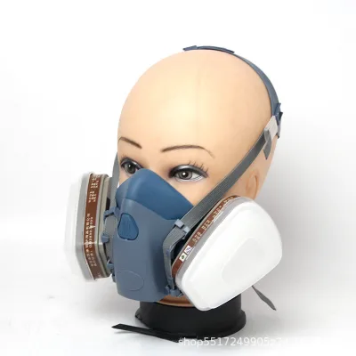 Factory Selling Double Filter 7502 Facepiece Half Face Neoprene Mask Masque Visage Gas Mask Respirator Double Dust Filter