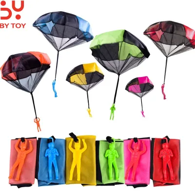 Hand Throwing Parachute Kids Outdoor Funny Toys Game Play Toys for Children Fly Parachute Sport With Mini Soldier