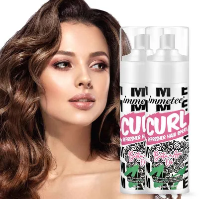 Hair Curl Spray Enhances Waves Curls Moisturizing Anti-frizz Detangler Hair Spray for Curly Hair