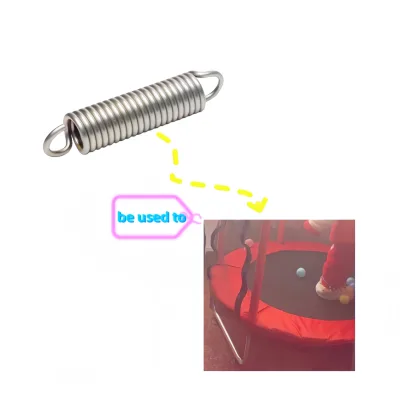 Trampoline Springs Replacement Single Double Hooks Stainless Steel Copper Factory Supplier Tension Springs