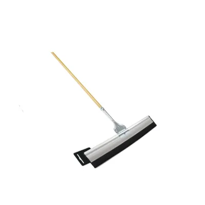18-Inch  Curved Floor Squeegee with Rubber Wiper Hospital Cleaning Plastic Handle for Cleaning