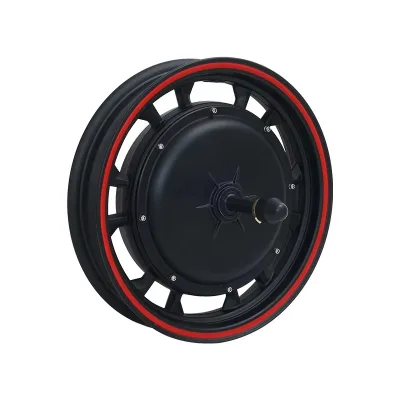Brushless 10/12-inch Integrated-Wheel Waterproof Electric Bicycle Rear Hub Motor with Rim Drum Brake All One Assembly