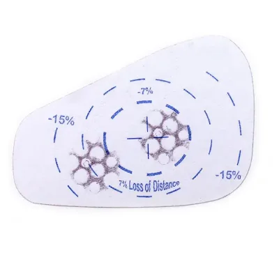 High Quality Golf Club Impact Sticker Practice Golf Swing Sticker Heat Sensitive Color Changing Sticker