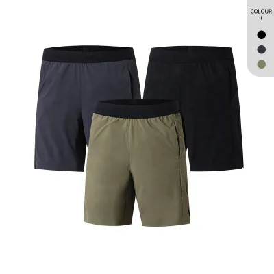 Professional Men Running Shorts 100% Cotton Solid Quick Dry Breathable Eco-Friendly Sportswear Fitness Racing Triathlon Sweat