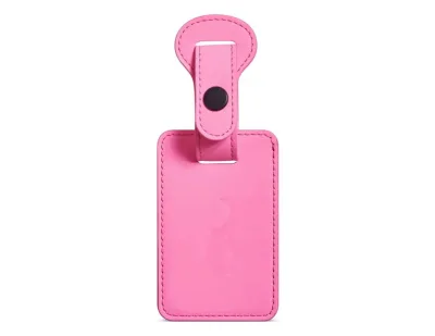 High Quality Easily Recognisable Signature Luggage Tags Yellow Leather Name Tag for Suitcases