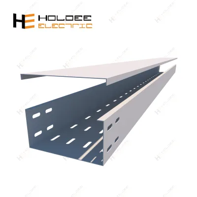 HOLDEE Custom Arched Edge Aluminum Alloy Cable Tray with Cover for Indoor/Outdoor Use