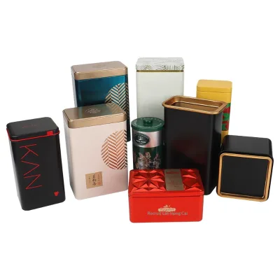 Wanxinlong 20 Years Experience Custom-Made Rectangular Tinplate Food Grade Tea Cans