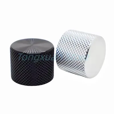 Aluminum Alloy Knob Cap 21.5x17mm Car Volume Navigation Button Volume Potentiometer Switch Amplifier Knob 6mm Plum D Shaft
