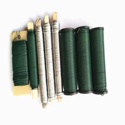 Eco-friendly Lacquered Iron Wire Florist Wire, Lead-free Enamel Wire for Handmade Flower Craft