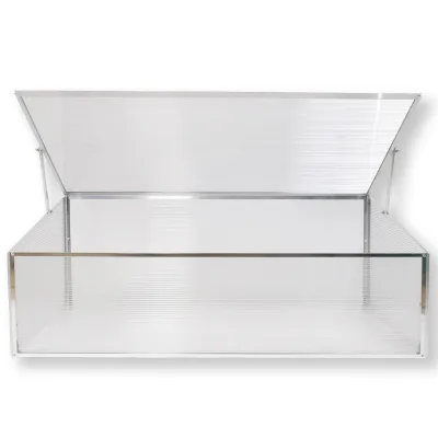 Aluminum Polycarbonate Cold Frame Grow Green House for Garden Plants Raised Bed Greenhouse Aluminum Cold Frame Outdoor for Crops