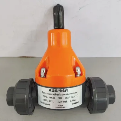 YC YC76899sy Red Pointed Live Joint UPVC Back Pressure Relief Valve DN15 Water Pressure Reducing Manual Metering Pump Valve