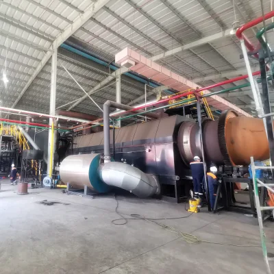 DOING UBC Aluminum Cans Paint Removing Machine/Friction Thermal Decoating Unit/Complete Paint Removal Recycling 45 kW 3m