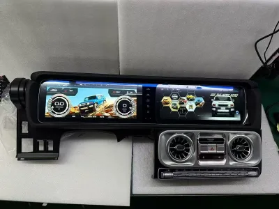 24.6 Inch Android Auto Car DVD Player for Toyota Pickup Trucks LC70/71/76/78/79 Upgraded to Mercedes-Benz G-Class