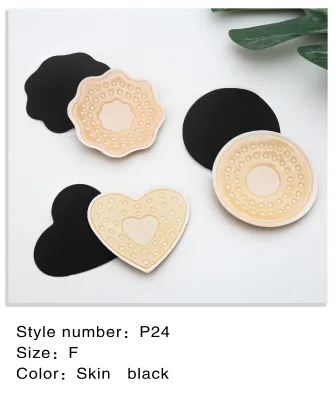 P24 Bio-Gel Quality Invisible Nipple Patch Summer Waterproof Swimming Areola Patch Breathable Thin Chest Intimates Accessories