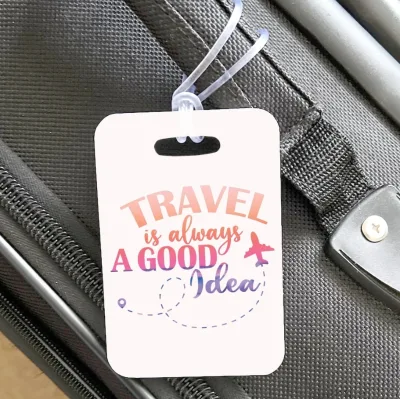 High Quality Customized Hard Plastic Pvc Suitcase Bag Tags Travel Luggage Tag