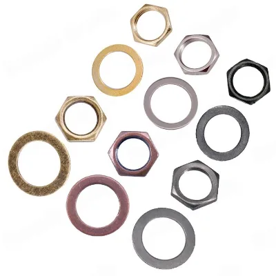 Wholesale M9 Nuts and Washers for Guitar Jacks Guitar Accessories Chrome Black Gold Red Copper