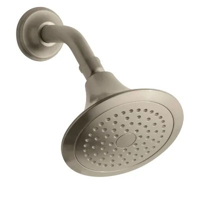 2.5 Inch Modern Bathroom Water Saving Round Rain Horn High Pressure ABS Plastic Shower Head