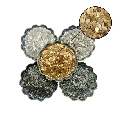 China Factory Supply Exterior Wall Paint Filler Muscovite Mica Flake Industrial Grade 1-3mm/3-5mm Multi Colors