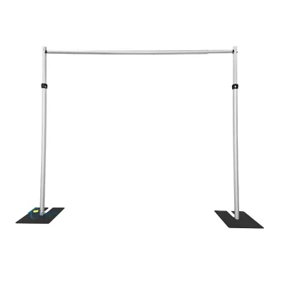 Customized Wedding Curtain Aluminum Alloy Portable Upright Adjustable Stand Pipe and Drape for Wedding Stage Backdrop Decoration