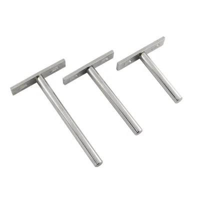 T  Type Wall Shelf Support Concealed Hidden Shelf Metal Bracket Support Holder Installation