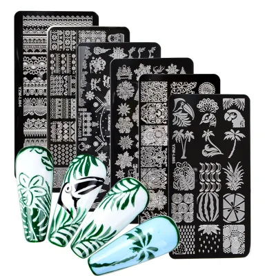 Wholesale Custom Stainless Steel Geometry Stamp Nail Art Stamping Plate