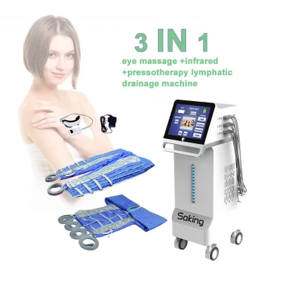 High Quality Air Compression Massage Machine Full Body Air Pressure Body Massage Suit LCD Display Touch Screen Beauty Salon Spa