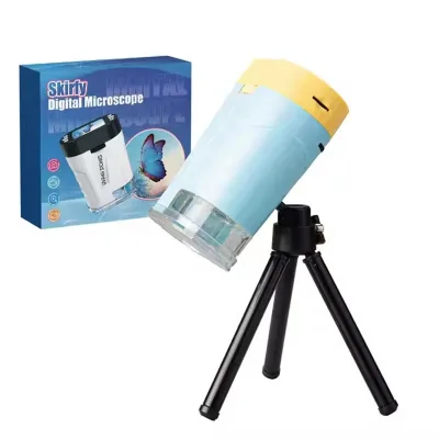 Portable Pocket Microscope Toy 2.0 Inches HD Screen Scientific Handheld Digital Microscope Mini Take Photo Microscope STEM Toy