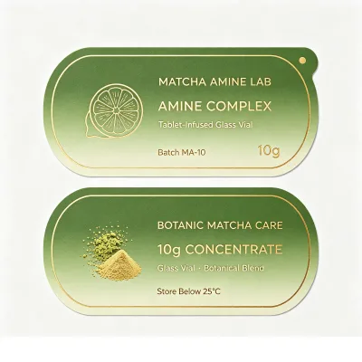 Customized Printing Die Cut Stickers Adhesive with Embossed Hot Stamping Label for Bottle Company Logo Design