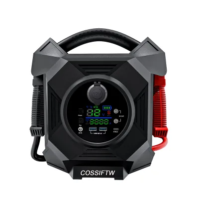 80000mAh Heavy Duty Truck Dual Battery Booster Pack Jump Starter Box 12 24 Volt 10000 Amp for 2024 Freightliner Cascadia