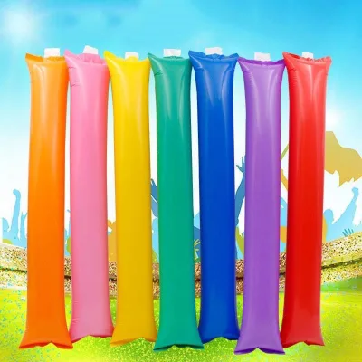 Plastic Thickened Inflatable Cheer Sticks with Printed Advertising for Concerts Sports Events Birthday Camping