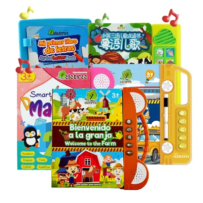 Hello Farm Feel Animal Sound Sensor Books Custom Children Book With Sound Button