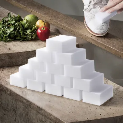 JYM-0063 Premium 10x6x2cm Melamine Sponge Pad Magic Eraser Cleaning Pad Customizable Factory Wholesale