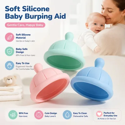 Custom Beikang Silicone Baby Burping Pad Soft Safe PVC/Phthalate/Latex/BPA Free 0-12m Bedroom & Outdoor Use OEM Manufacturer