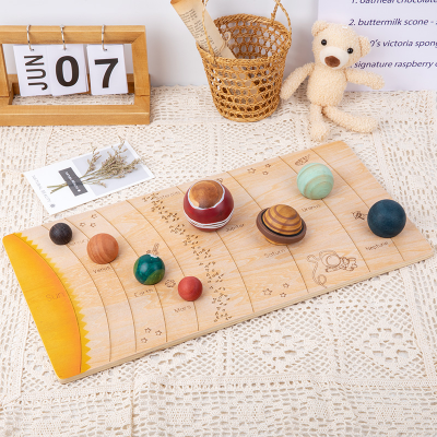 Eight Planets of the Universe Paired Board Exploration Solar System Children's Space Cognitive Model Ball Enlightenment Toy