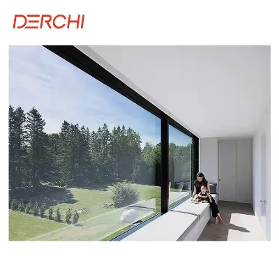Hurricane Proof Impact Picture windows Double Glazed Aluminium Large Fixed Glass Panel Window