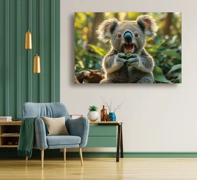 High - Definition Realistic Portrait of Wild Animals, Unframed Acrylic Print for Living - Room Wall Decorative Art