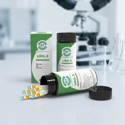 OEM URS-3 Factory Wholesale Medical Urine Reagent Urine Dipstick 3 Parameters Urine test Strips