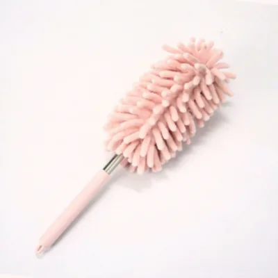 JIAYI Retractable Telescopic Chenille Car Dusting Duster with Feather Head Round Shape 80-175CM Length for Household Use