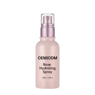 OEM Rose Hydrating Spray Natural Rose Extract Instant Moisturizing Brighten Dull Skin Balance Oil Water Portable Facial Mist